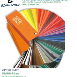 Quạt màu RAL K5 kiểm tra màu sơn
