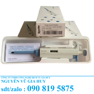 Micropipet Tự Động 1 Kênh 0.1–1000µl Cho Phòng Thí Nghiệm
