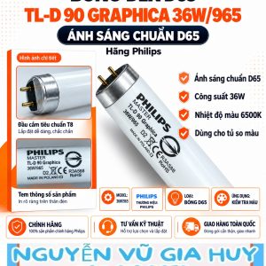 Bóng đèn Philips TL-D 90 Graphica 36W/965 cho kiểm tra màu